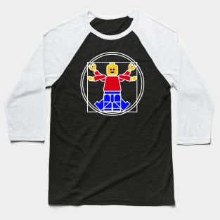 Lego Man Vitruvius Baseball T-Shirt